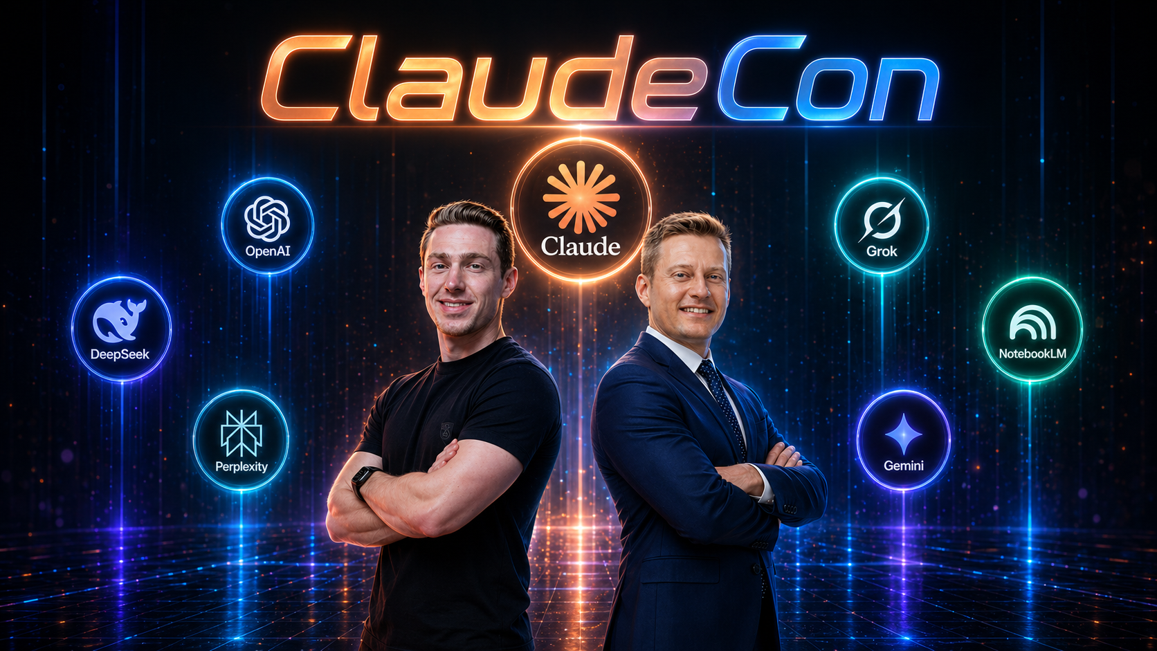 ClaudeCon hosts Jared Theaman and Sam Leone